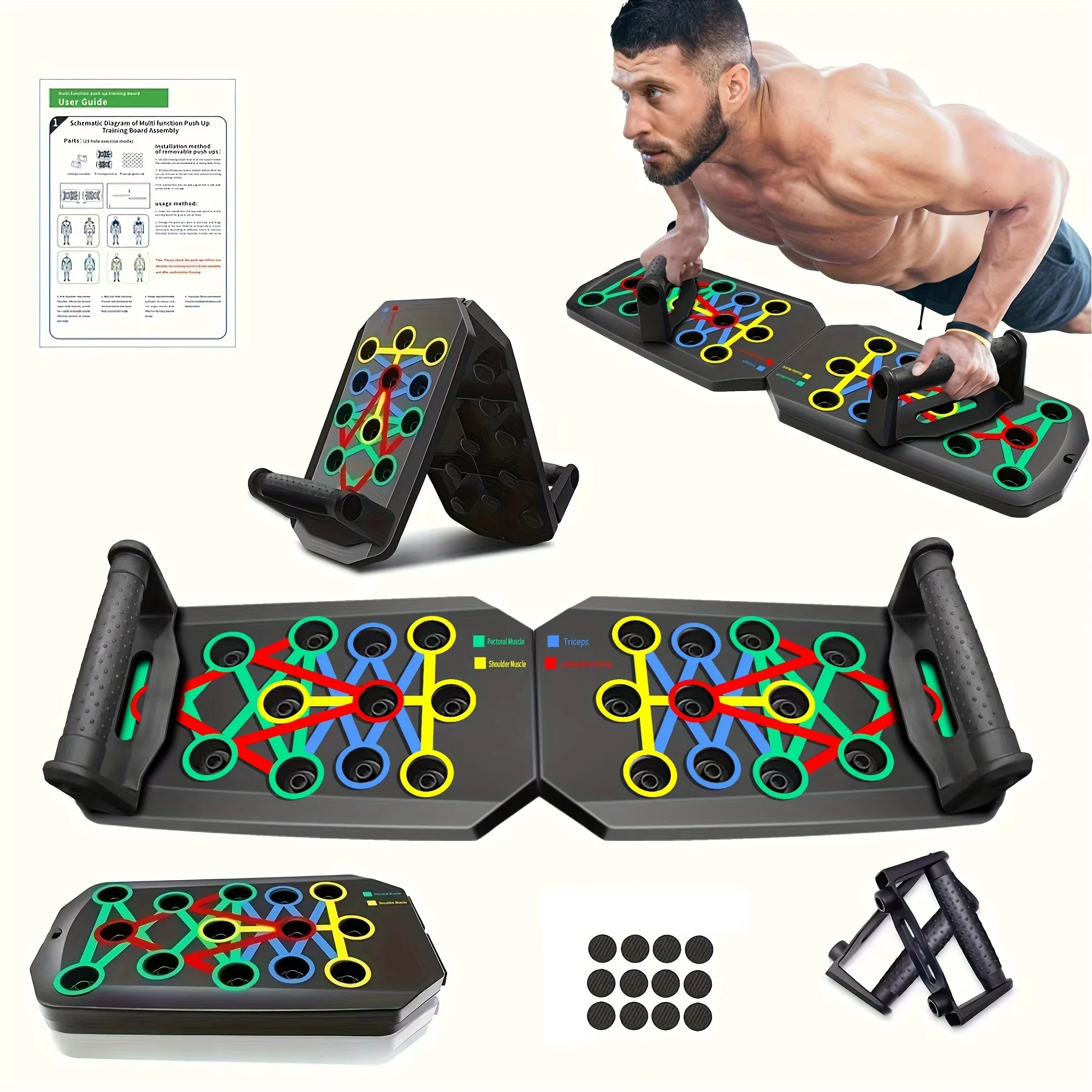 Push Up Board Foldable Multi Function - 1 Adet Katlanabilir Çok Fonksiyonlu Şınav