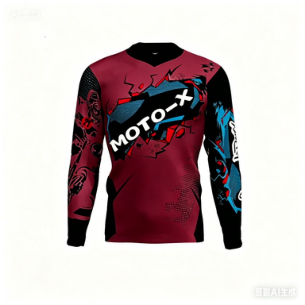 MOTO-X Temalı Uzun Kollu Spor  - Cycling incelemesi ve fiyatı